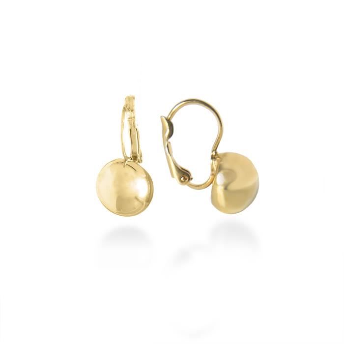 Pendientes - LUXENTER - Nenje - Métal 375/1000 - Doré - Femme