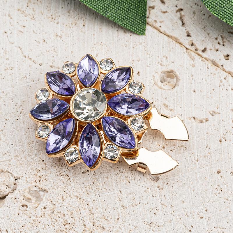 10pcs Crystal Pearl Button Covers Detachable Clip-On Shirt Coat Decorative Buttons Sewing Button for DIY Blouses Clothing