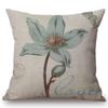 Retro Wild Flower Blue Color Print Sofa Cushion Home Decorative Car Seat Office Chair Throw Pillow Back Protection Cushions