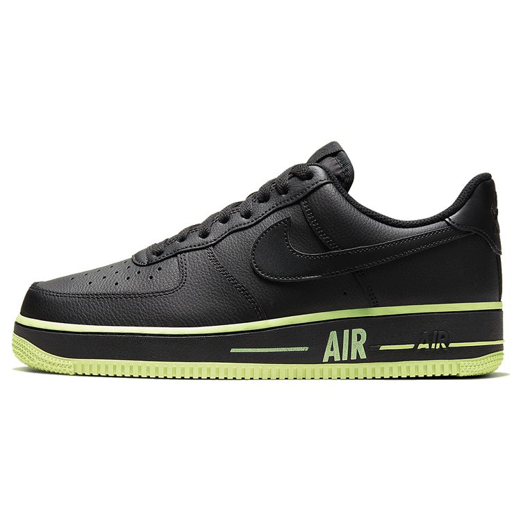 Nike Air Force 1 Low Ribbon - Volt Unisex Sneakers Black Barely-Volt CJ1393-003