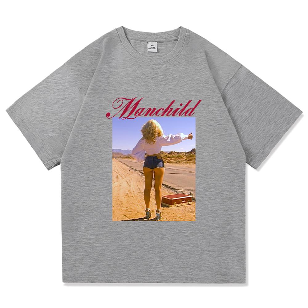 Sabrina Carpenter Man's Best Friend TShirt 2025 Album Men Women Clothing Harajuku Manchild High Quality Tops Cotton TShirts