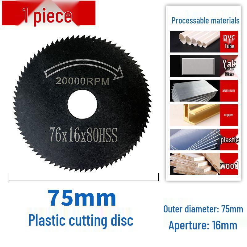 Mini 76mm (3") Angle Grinder Blade: Metal Grinding & Polishing Disc, Cutting Wheel 10mm Arbor.