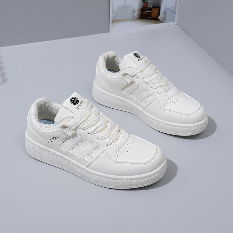 

2025 весна маленькие белые туфли новая корейская версия ins женские студенческие туфли для увеличения роста на платформе спортивные туфли для доски повседневная обувь женская TA01 35 бежевый