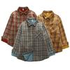 Women's Stylish Long-Sleeve Quilted Plaid Shirt - Warm, Padded Base Layer for Autumn/Winter
