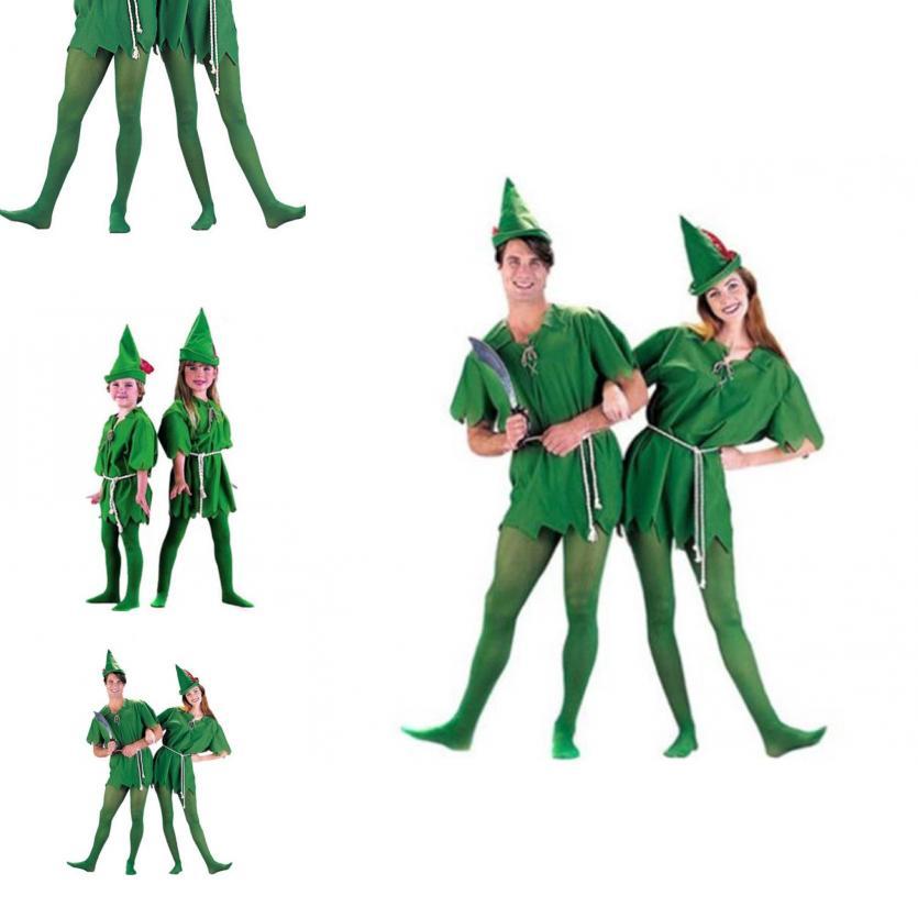 Disfraz de Cuento de Peter Pan Robin Hood de Calidad Premium para Hombre Mujer Unisex para Fiesta