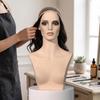 Mannequin Head with Shoulders Realistic Display Bust Sturdy for Jewelers