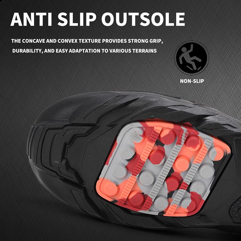 Motorradfahrschuhe Herren Atmungsaktive Lederstiefel Lässig Bequem Slip-On Knöchelstiefel für Urbanes Radfahren