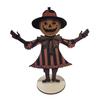 1/6Pcs Halloween Pumpkin Man Bunting Spooky Rustic Wooden Pumpkin Man Hanging Garland Table Sign Festival Ornament Decoration