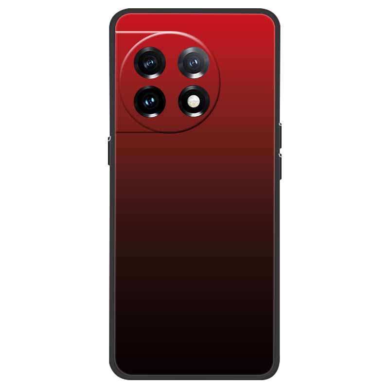 For OnePlus 11 5G Case One Plus 11R Flower Marble Black Bumper Soft TPU Silicone Cover for OnePlus 11 / 11R 5G Phone Cases Capas