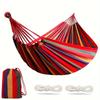 450LBS Heavy-Duty Outdoor Hammock with Tree Strap - Durable, Portable, and Spacious for Backyard, Lawn, Camping, and Travel - In