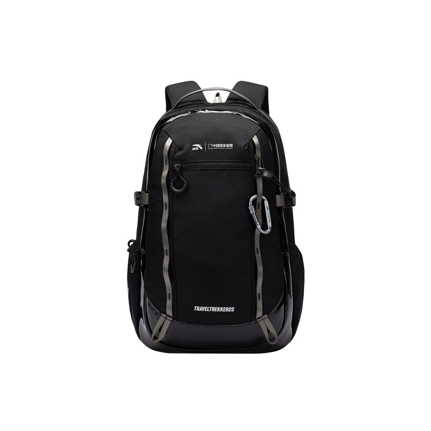 Anta Simple Travel Lightweight Versatile Fabric Backpack Unisex Backpack Basic-Black 192546162-1 Basic Black
