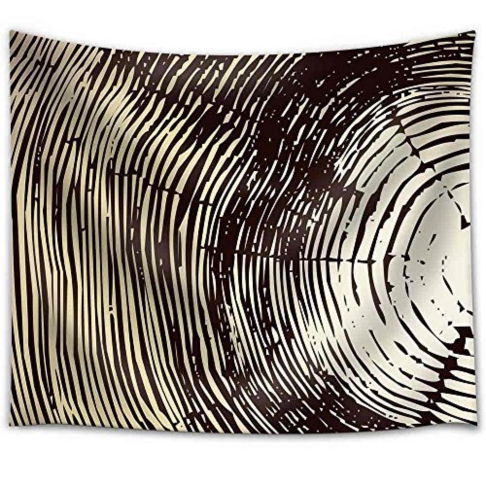 

Wood Cross Section Background Tapestry Realistic Timber CrossCut Design Great for RusticInspired Home Decor 74x94cm(29x37in)
