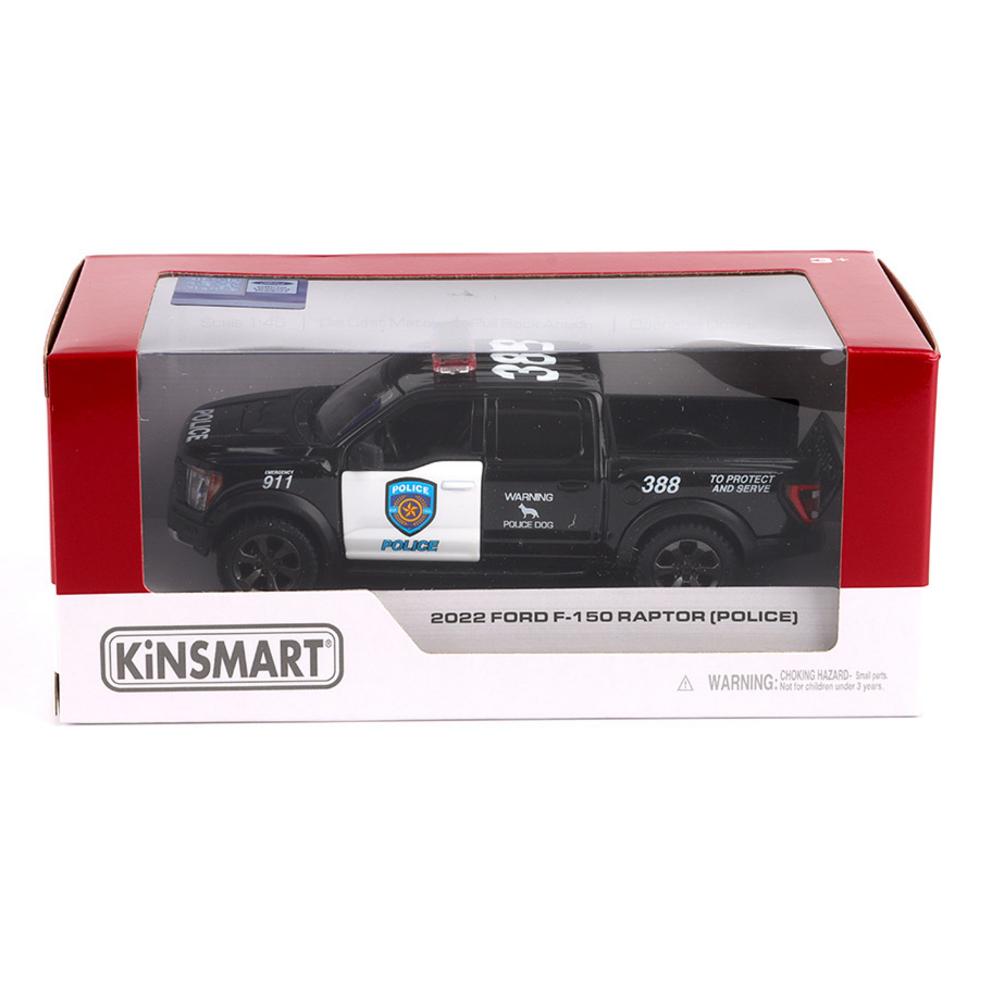 Kinsmart 2022 Ford F-150 Raptor Police Die-cast Model KT5436P