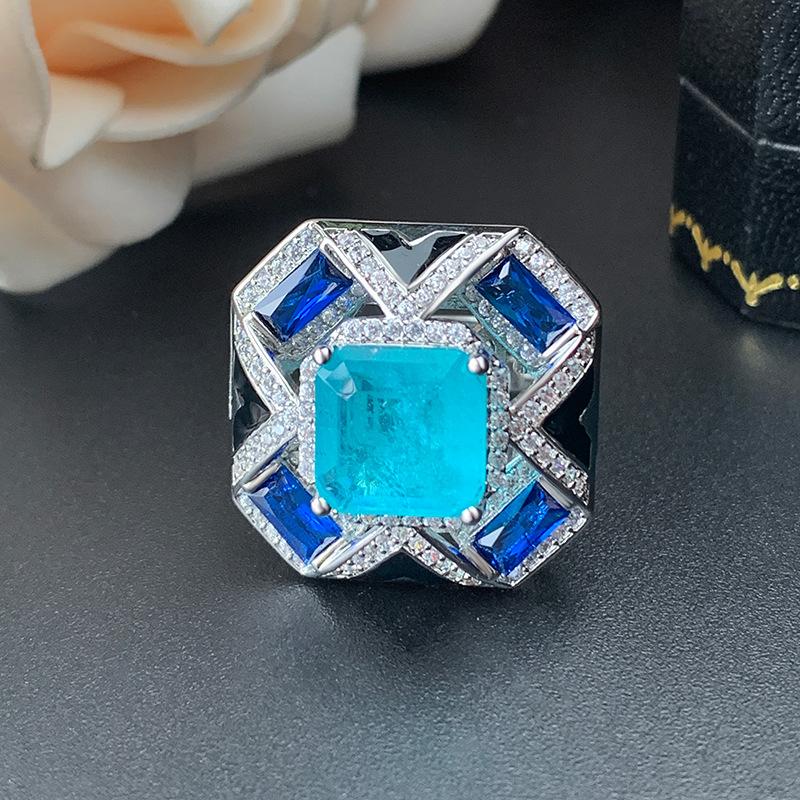 Jewelry Set, Ring, Necklace Will Change Color, Red Corundum, Colored Zirconium, Women'S High-End Fashion, Light Luxury And Versatile.