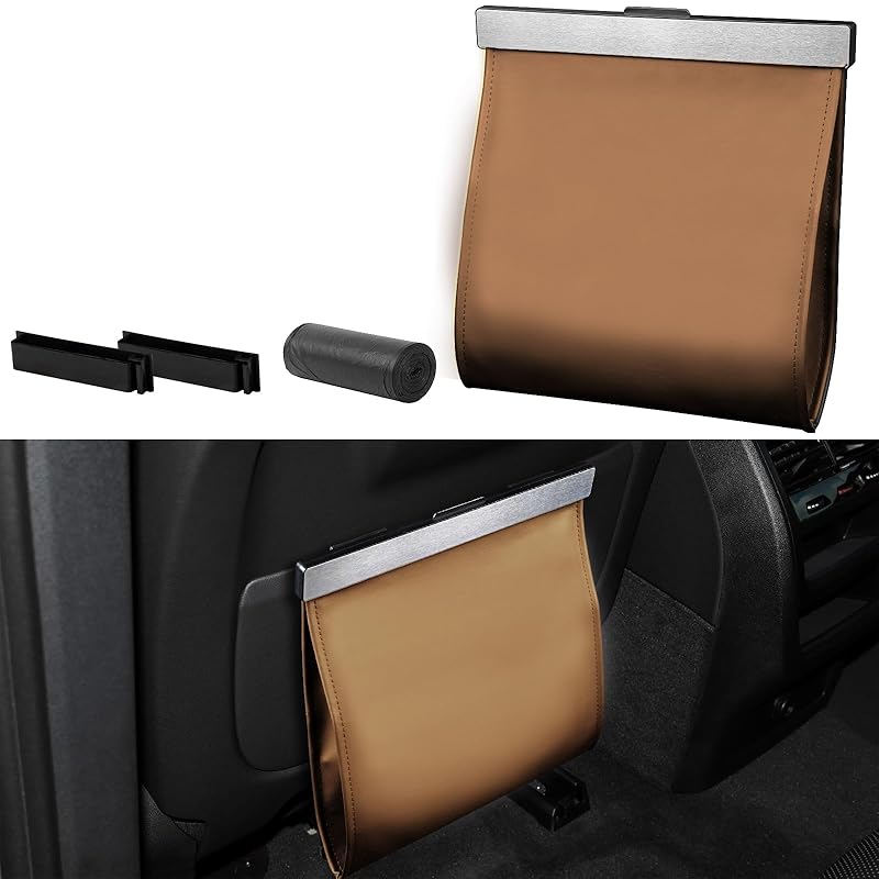 COZILO Smart LED Car Trash Can - Leak-Proof Car Garbage Can Bin And Storage Bag For The Back/Front/Console Of Any Cars,Sedans, SUVs & Trucks