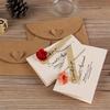 10-50 pezzi 10 cm Mini Buste Carta Kraft Portacarte Regalo San Valentino Bustine Piccole con Chiusura a Cuore per Matrimonio, Biglietti d'Auguri