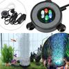 1 stk Farveskiftende LED Vandtæt Akvarielys Rund Fisketank Bobler Dekoration Lampe Akvarium Fisketank Pool LED Lys