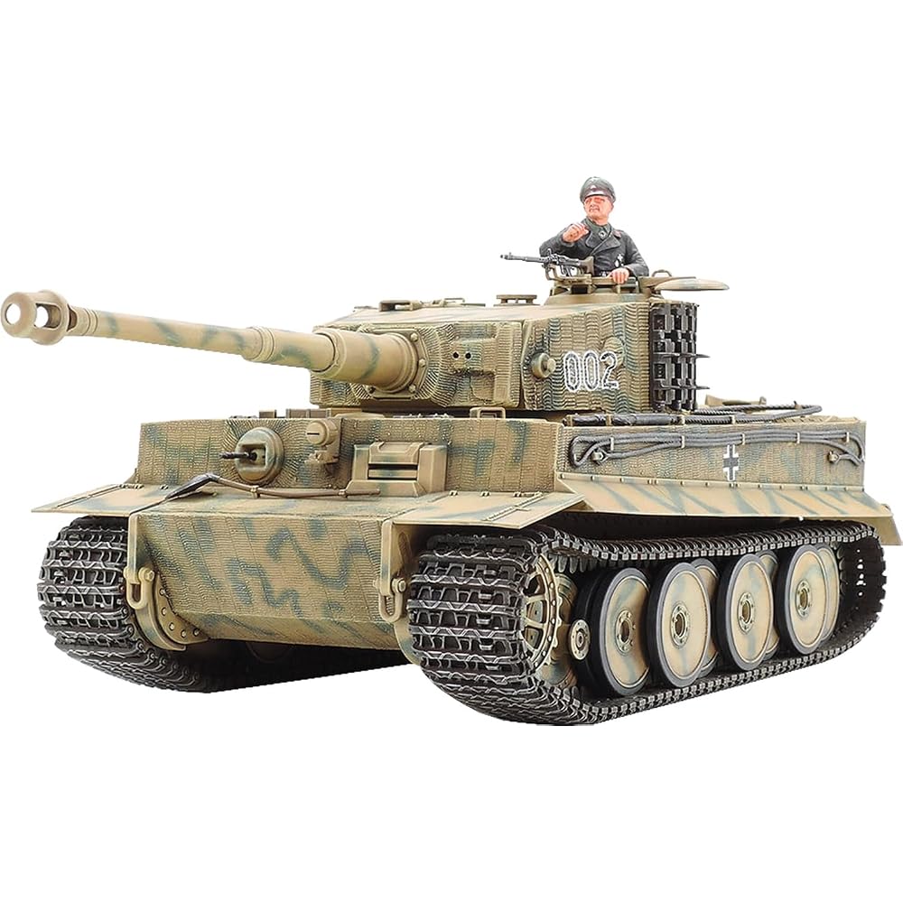 Tamiya 1/35 Military Miniature Series No. 194 German Army Heavy Tank Tiger I Mid-Production Plast...
