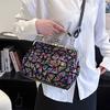 Romantic Wedding Clutch Bag Sparkling Ladies Evening Bag Large Capacity Sequin Design Crossbody Bag Clip-Tatchel Tote Hand Bag