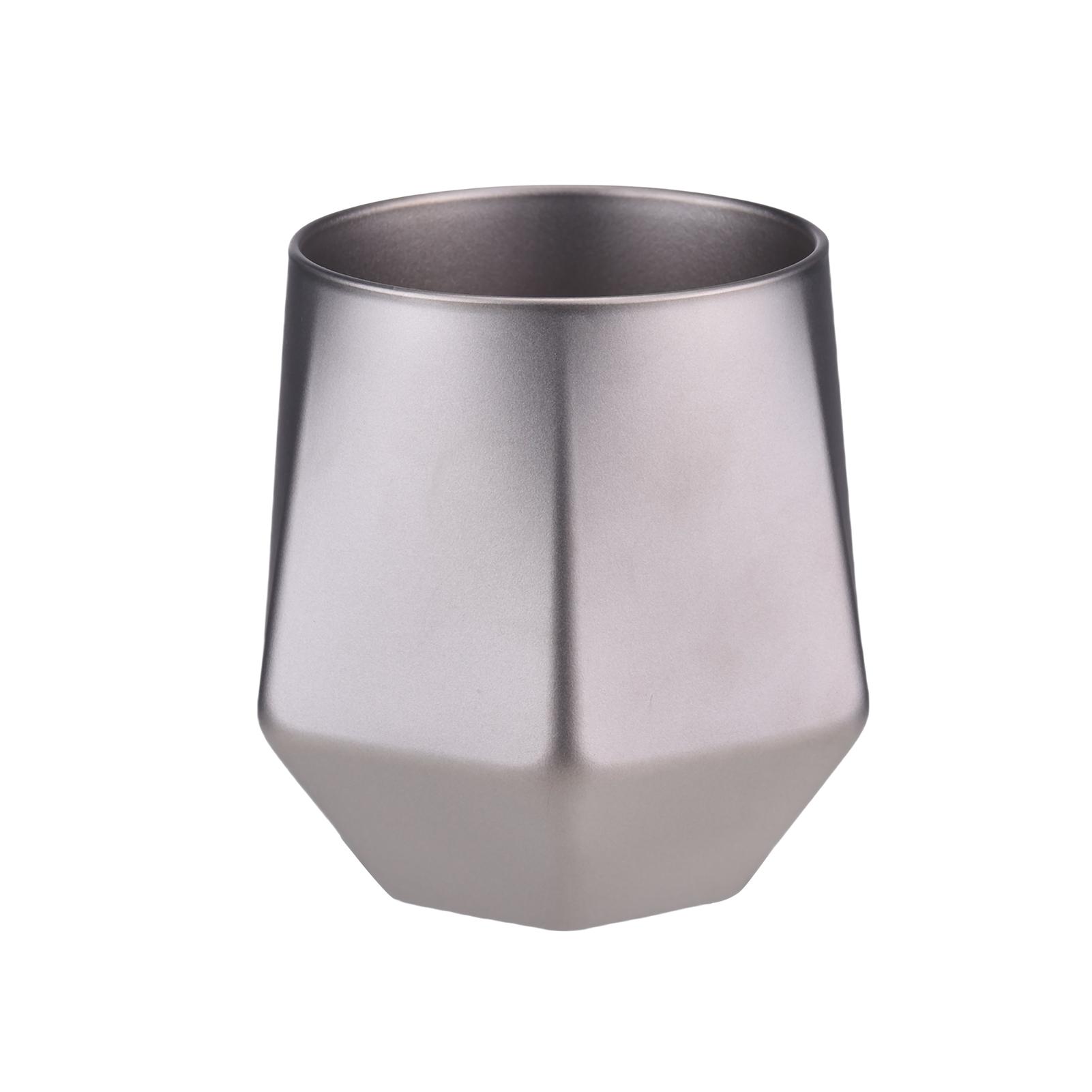 

Походная кофейная кружка Легкая 240 мл Двухслойная Ti Вакуумная Защита от ожогов Шестигранная Чашка для воды и чая для похода на открытом воздухе Походная кружка Лед Frosted