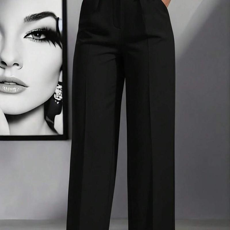 Women's High Waist Wide Leg Pants Tailored Flowy Trousers Casual Work Pants