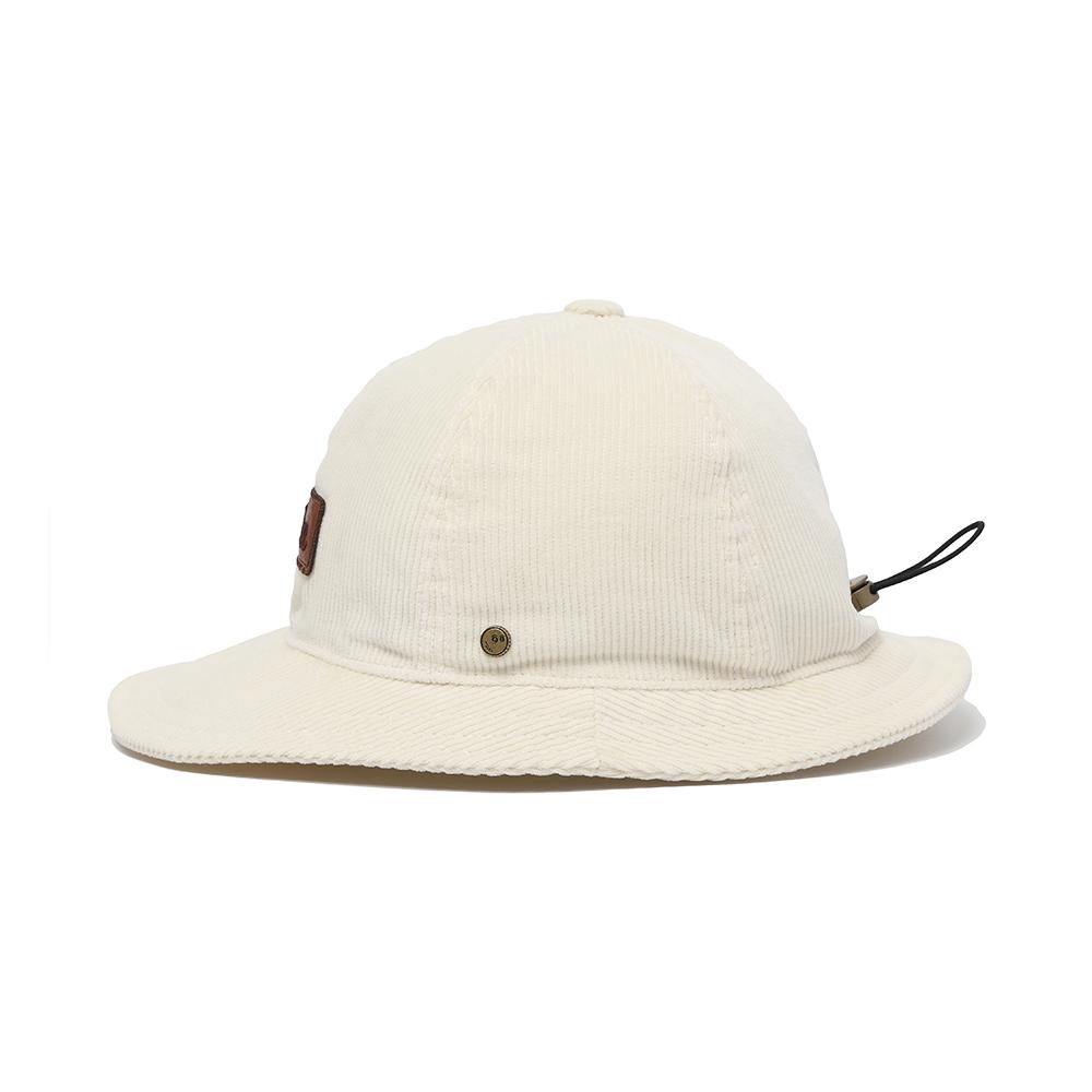 MALBON GOLF New Flat Corduroy Hat Ivory