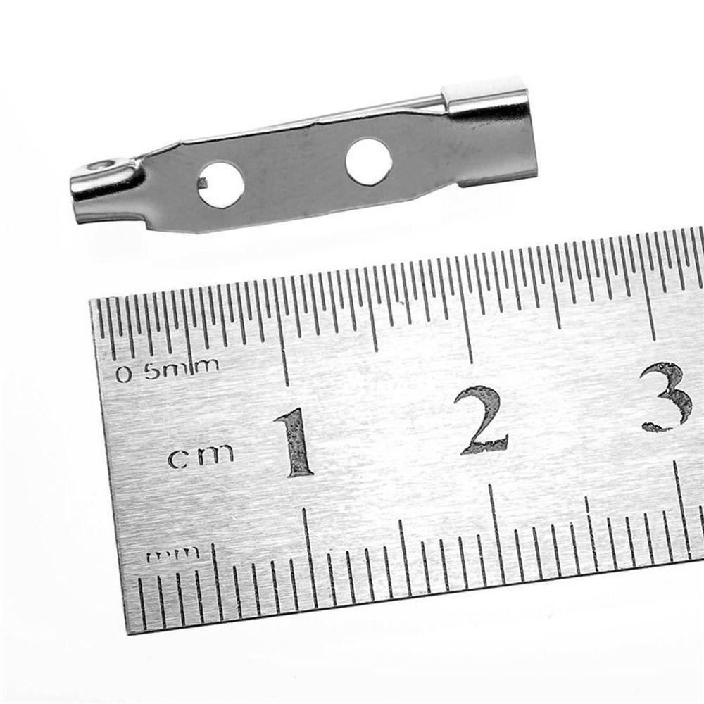 Accessory Brooch Decoration Silvery White Brooch Backs Lock Pin Brooch Safety Pins 25mm Lock Pin