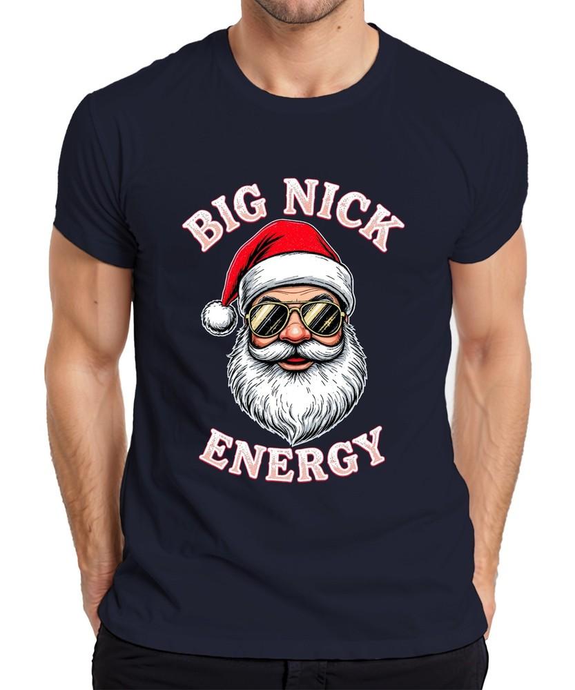 Big Nick Energy Santa Claus Sunglasses Christmas Gift Unisexs Tshirt S