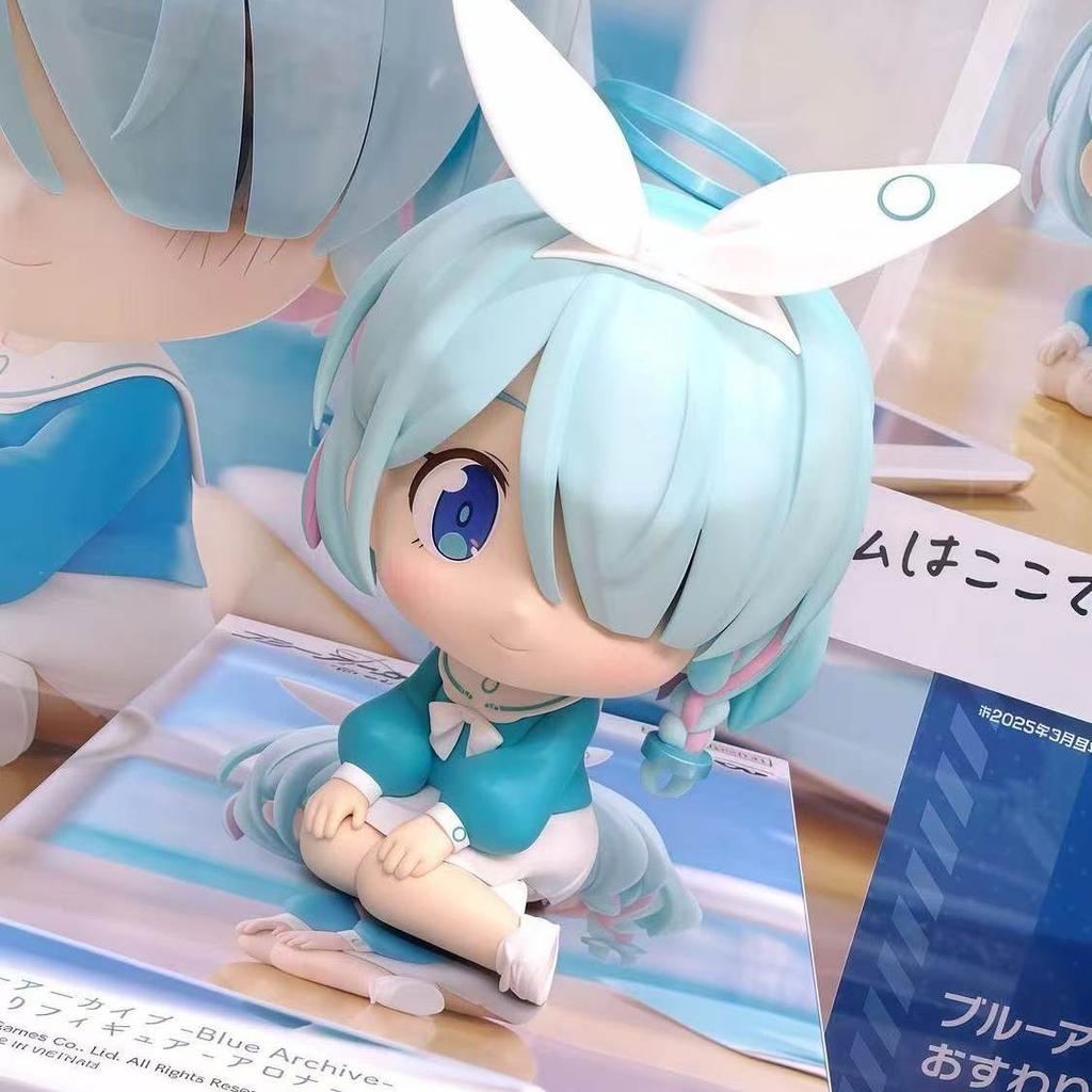 Blue Archive Arona Plana 2pcs Q Version Kawaii Anime Pvc Figurine Mini Statue Desktop Ornament Car Decor Collectible Model Toys