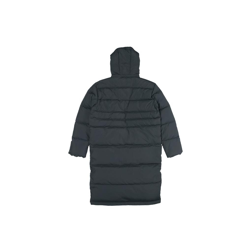 Li Ning Long Hooded Windproof Warm Down Jacket Men Outerwear Standard-Black AYMN133-1