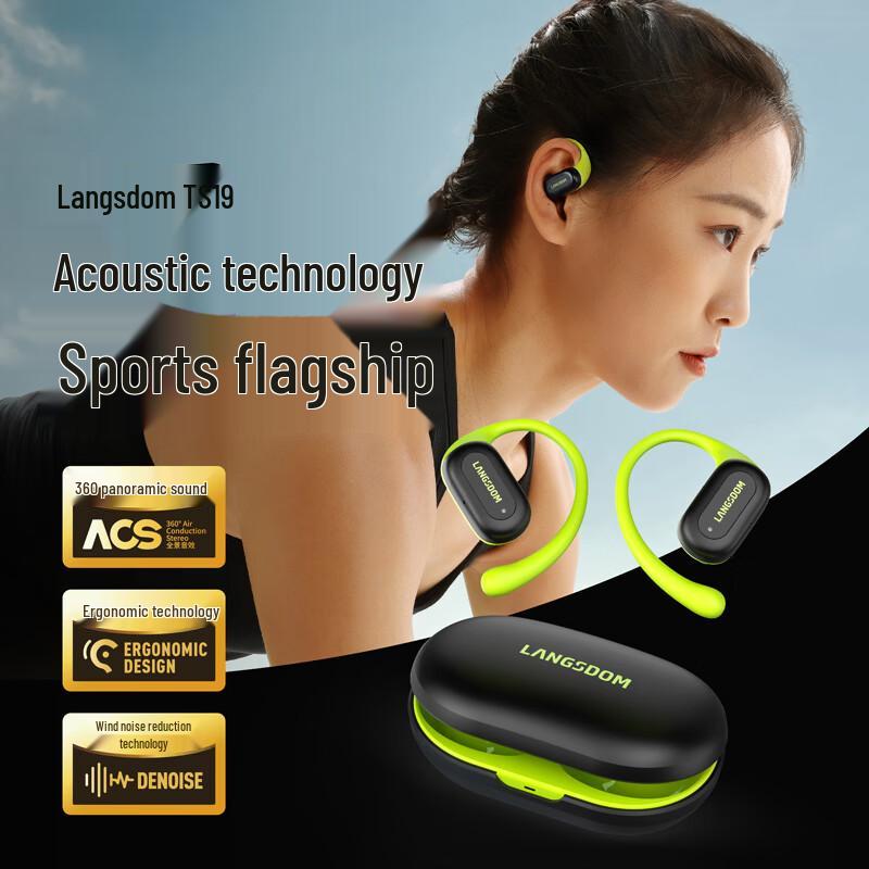 Lsndston TS19 Open-Ear Bone Conduction Sports Bluetooth Earbuds
