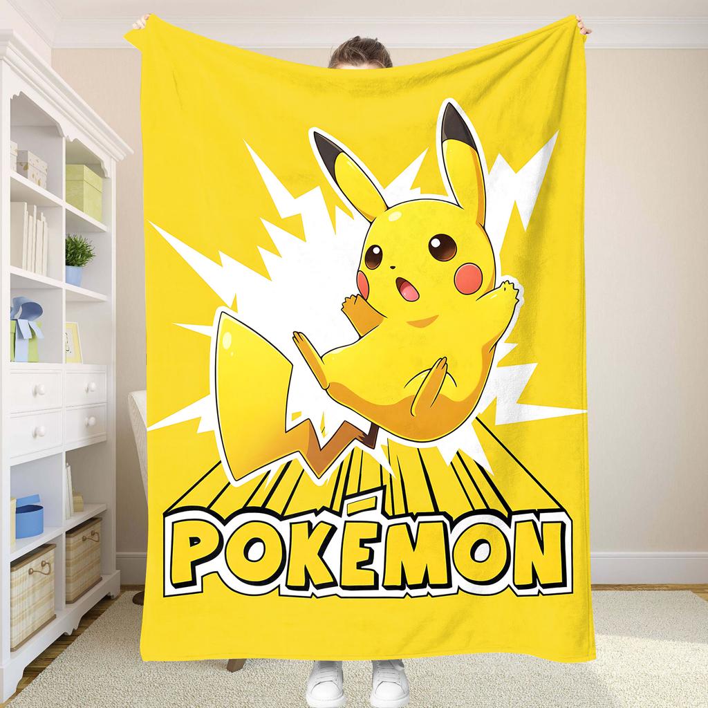 P-Pokemon Blankets Cooling Blanket Home and Decoration Summer Comforter Bedspread on the Bed Anime Sofa Bedspreads Picnic Throw