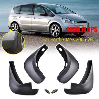 4x geformte Schmutzfänger für Ford S-Max 2006–2015 Schmutzfänger Spritzschutz Kotflügel 2007 2008 2009 2010 2011 2012 2013 2014