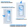 Fenster PVC Weiß 40x70 Rechts Neu 400x700 mm Dreh-Kipp Zweifachverglasung