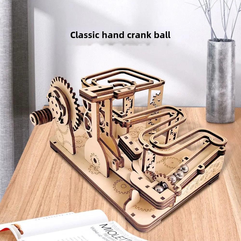 Children's Puzzle 3D Puzzle DIY Stone Thrower Manual Assembly Toy Mechanical Track Model Science Toys Learning
