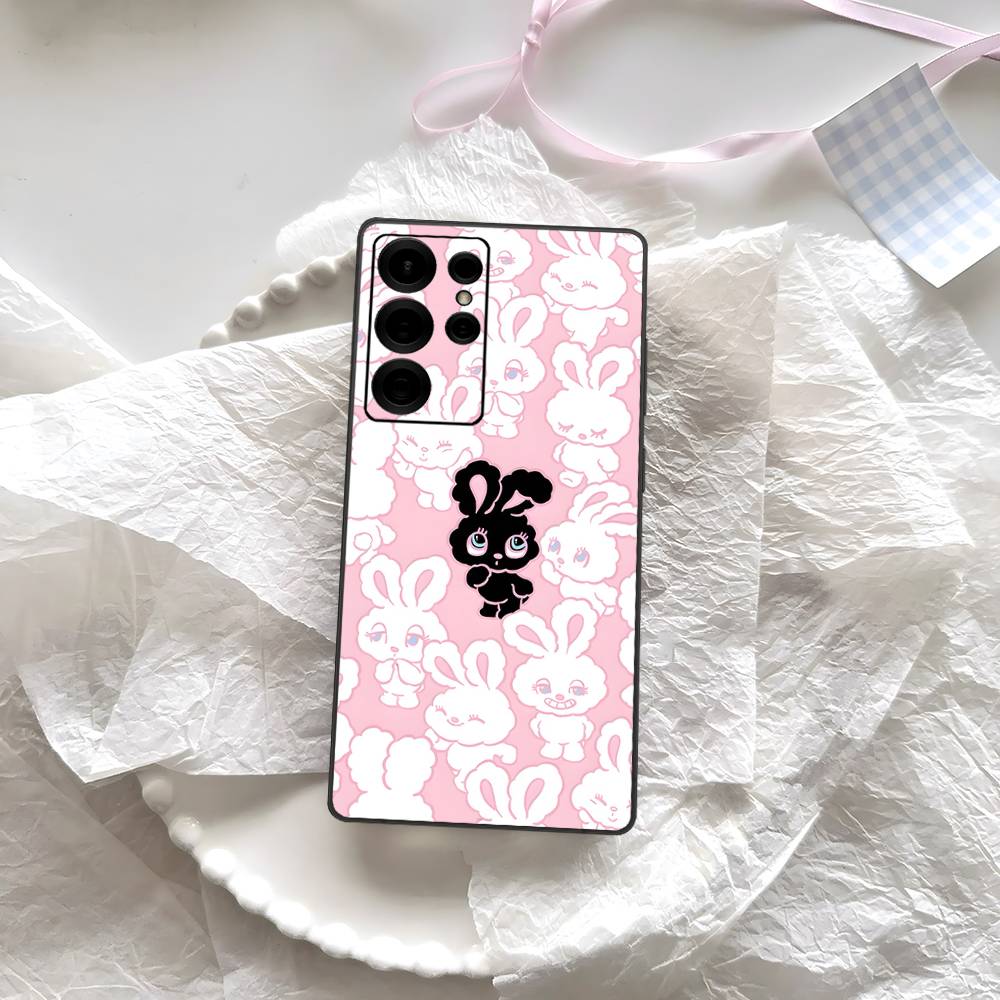 Cute Cartoon Esthers Bunny Phone Case For Samsung S 24 Fe 25 Ultra Plus 20 Lite 21 30 22 23 24 22 Ultra 5G Fundas