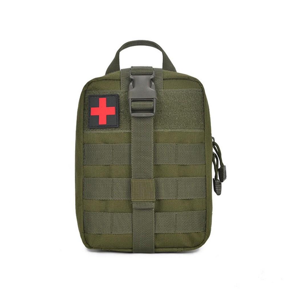 Custom Tactical Medical First Aid Kit: Portable Car-Mounted Outdoor Survival Bag with Equipment and Accessories.