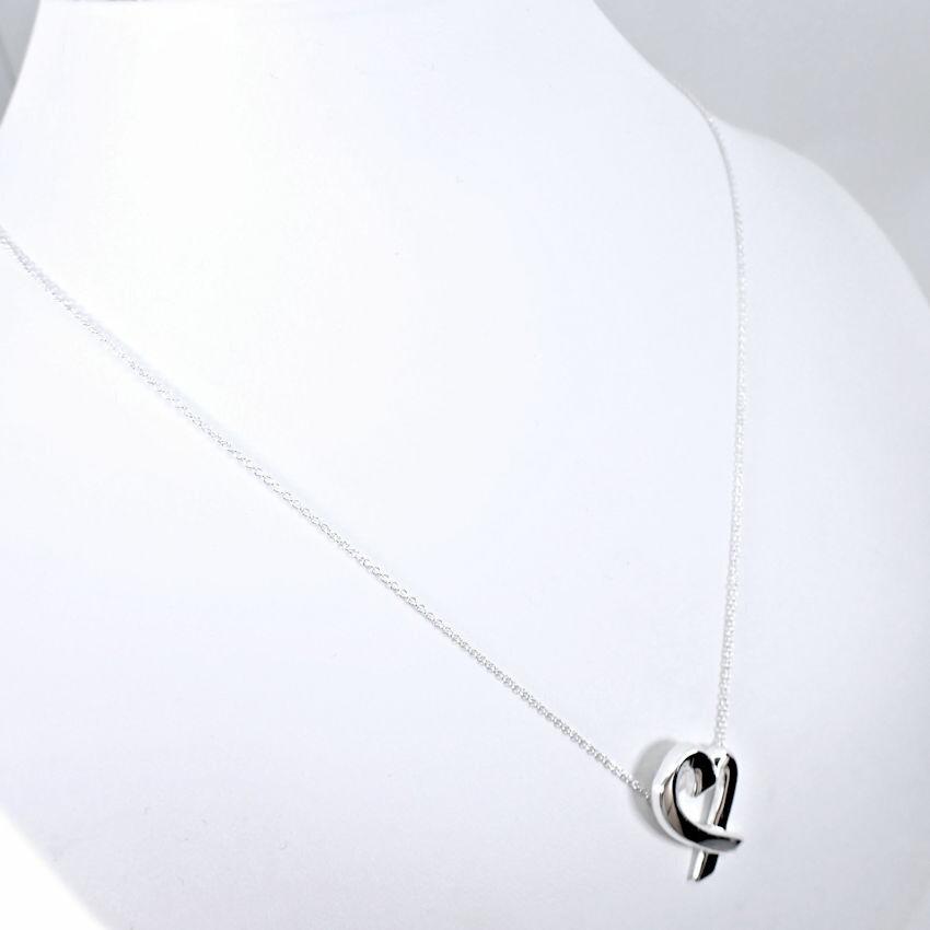 [Used] TIFFANY 925 Loving Heart Pendant/Necklace/g538-62