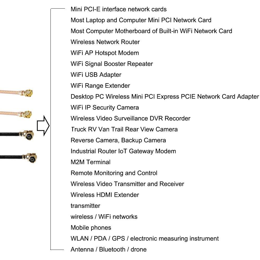 1Pcs 30cm SMA To IPX Cable RF1.13 RP SMA Female Adapter U.FL IPX Coax Cable  for Wifi Router Antenna