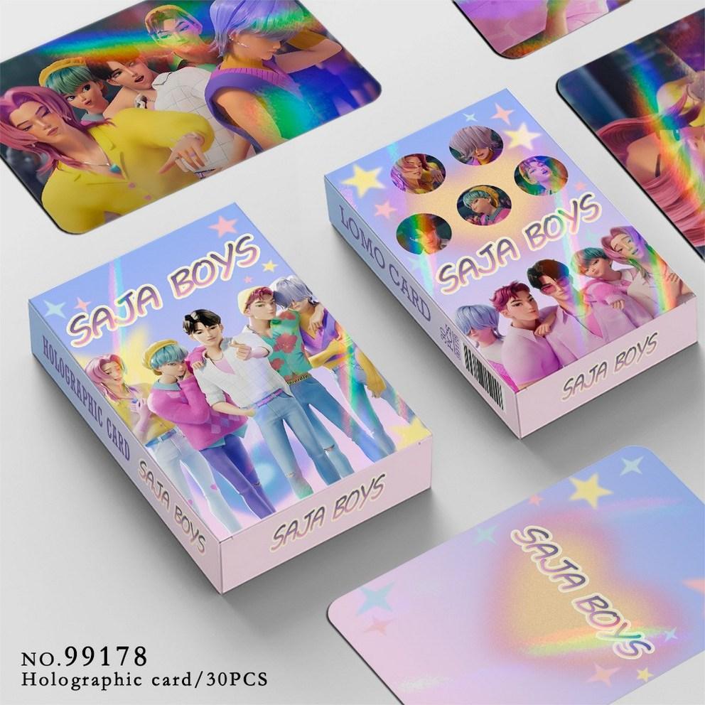 2025NEW K-pop Demon Hunters Lion Boys Hologram Photocards (30 sheets)