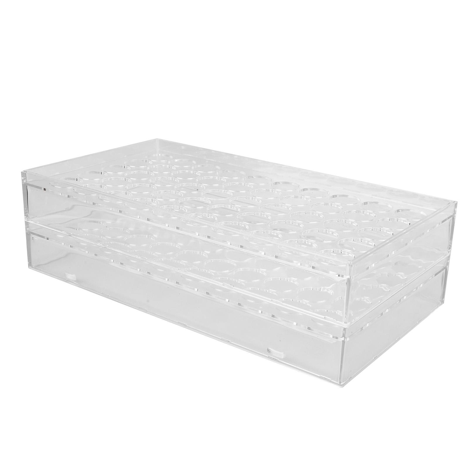 

Стойка для чернил для татуировки, прозрачная, утолщенная, из поликарбоната, 50 отверстий, отверстие 1,2 дюйма, удобный держатель для бутылок для татуировки