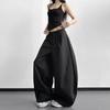 2026 Spring American Retro Wide-Leg Pleated Trousers - High Street Scissor-Leg Suit, Versatile, Loose, Slimming, Floor-Length Casual Pants.