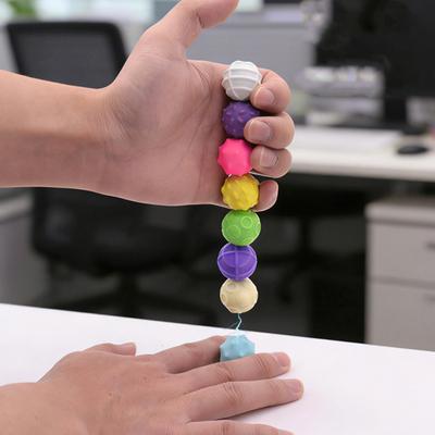 4 Pcs Silicone Magnetic Fidget Balls for Adults Teens Magnet Balls Stress Relief Sensory Toy with Fun Textures for Office Desk Accessory