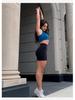 Baoshun Damen High Waist Yoga- & Radshorts - Europäischer & Amerikanischer Stil Fitnessbekleidung