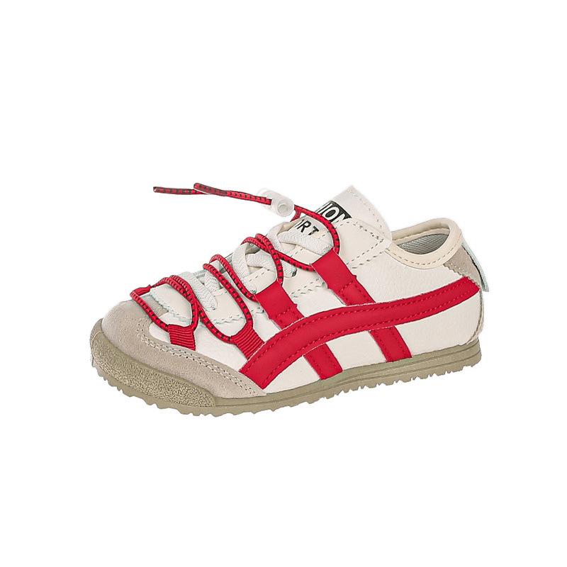Children's explosive little white shoes 2025 new boys and girls sports shoes board shoes one pedal canvas soft sole Forrest Gump shoes tide