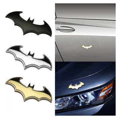 1PC 3D Metal Bat Auto Car Logo Cartoon Sticker Metal Badge Emblem Tail Decal Motorcycle Car Decoration Accessories Car Sticker