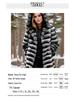 Eco-Friendly Women's Faux Fur Hooded Coat - Warm, Casual, Mid-Length Winter Jacket