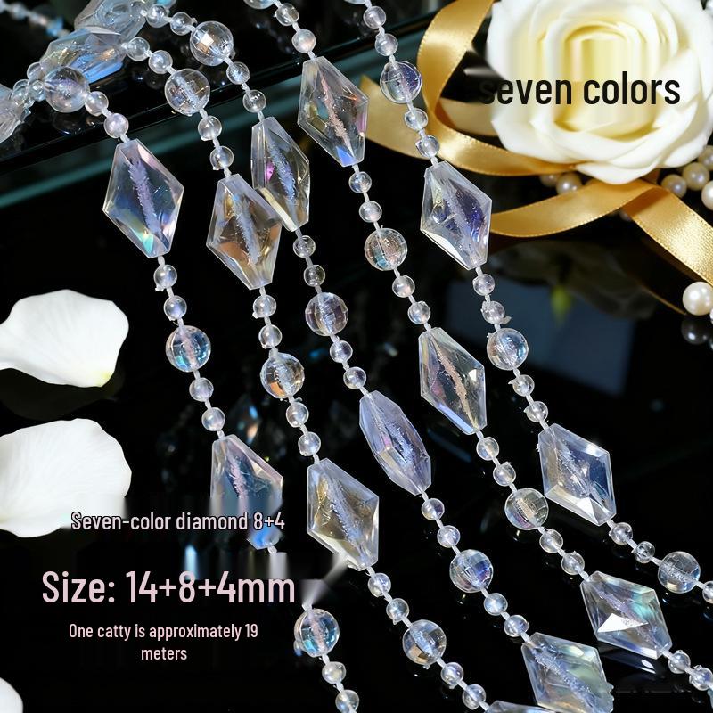 10mm UFO Acrylperlen für Hochzeitsgirlande, Gangläufer oder Kronleuchterdeko