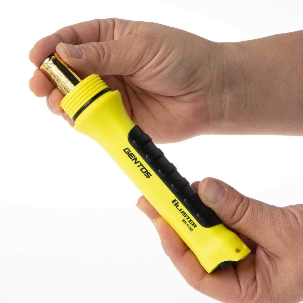 GENTOS BR-10M Powerful 400 Lumens LED Flashlight, AA Battery Operated, Blaster, Handheld Flashlight