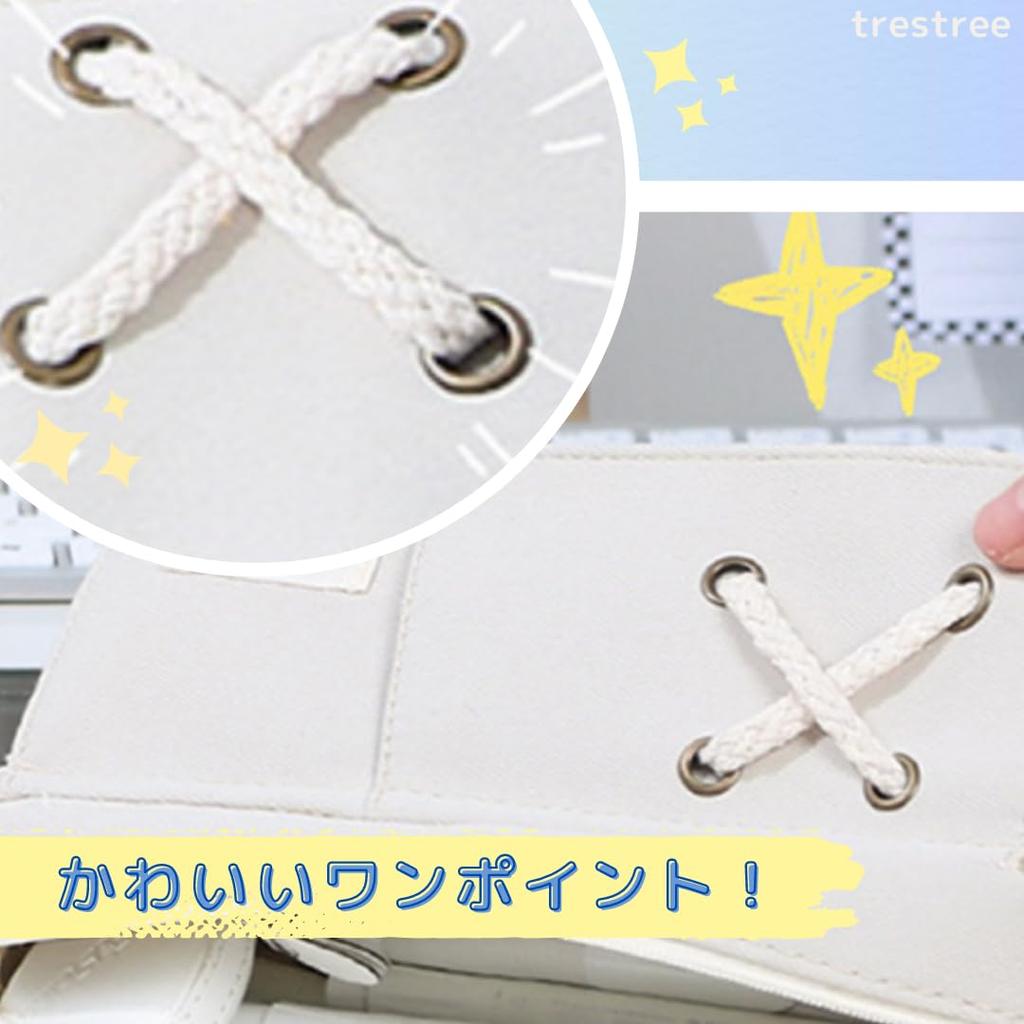 Pencil Case, Pen Case, Korean Stationery, Large Capacity, Simple, Junior High School Students, High School Students, Girls, Multiple Storage, Green